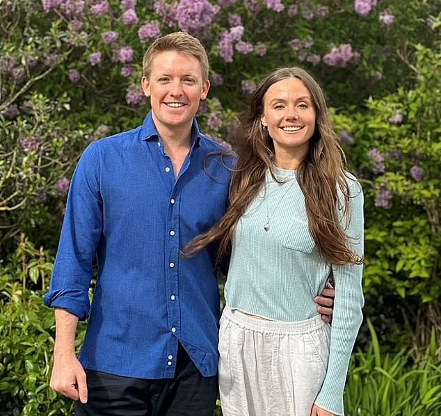 Hugh Grosvenor, the 7th Duke of Westminster, and Olivia Henson will get married on Friday at Chester Cathedral. Pictured: Hugh and Olivia posing for an official photo released to announce their engagement in April last year