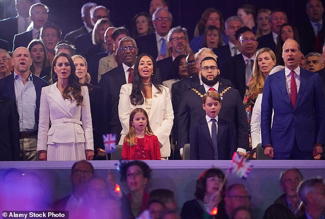 At the Platinum Party in 2022, Kate Middleton enjoyed the live entertainment outside Buckingham Palace Self-Portrait's white bouclé bodice midi-dress. The stylish royal had previously worn the classic look at a Kensington Palace reception for her Hold Still exhibition