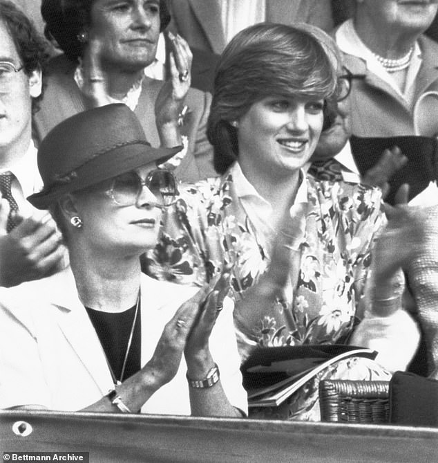 On July 4th 1981, days before her wedding, Lady Diana Spencer was spotted sitting in the second row behind Princess Grace of Monaco at the men's singles final - where Bjorn Borg took on John McEnroe