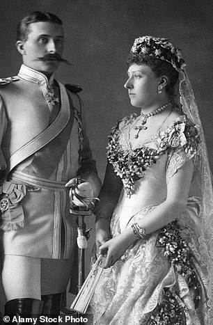 Prince Henry and Princess Beatrice at their wedding in 1885