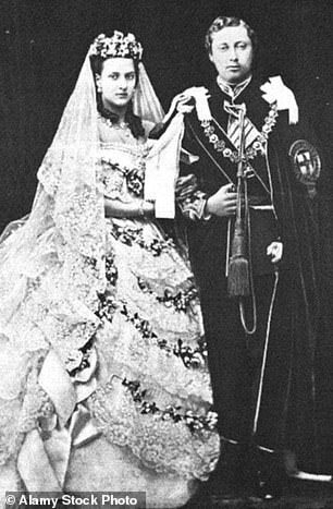 The wedding of the future King Edward VII and Queen Alexandra in 1863