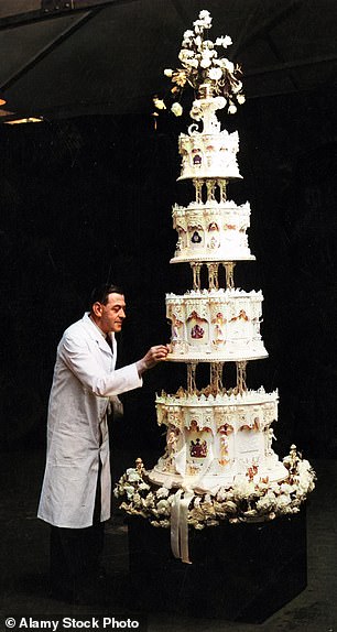 The cake for the 1948 marriage of Queen Elizabeth and Prince Philip was nine feet high and weighed 35 stones