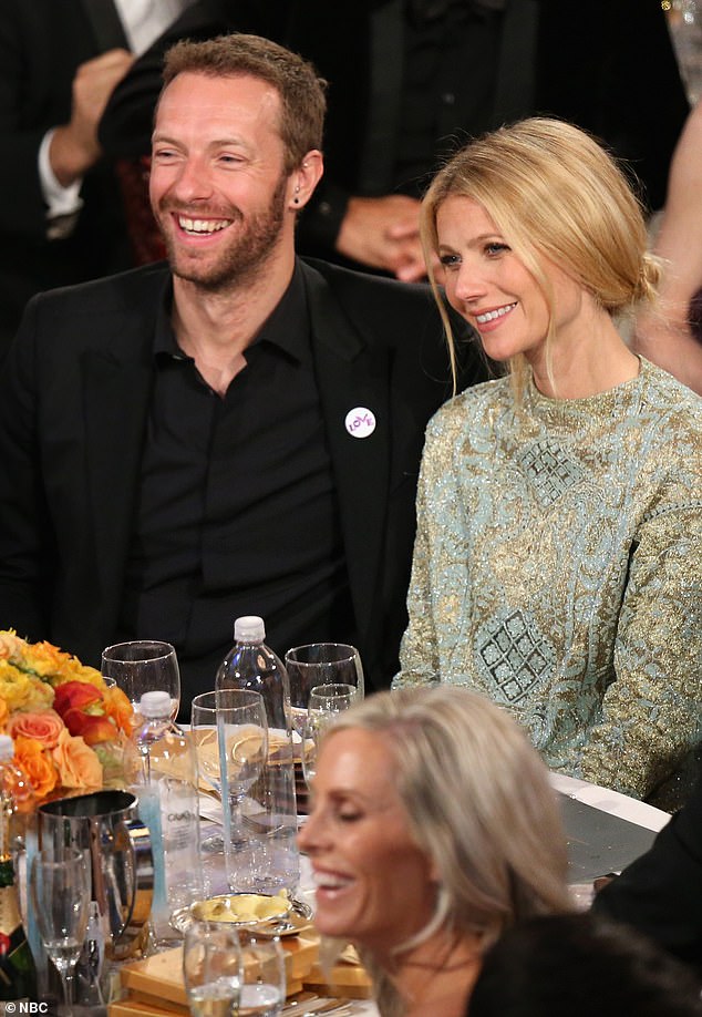 Chris Martin and Gwyneth Paltrow at the 71st annual Golden Globes in 2014. The two famously split in as 'conscious uncoupling' in the same year