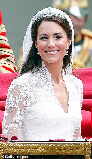 Kate's wedding make-up look in 2011 featured a combination of three eyeshadow shades: Ivory on the lids, Rockstar on the lower lid, and Slate in the crease