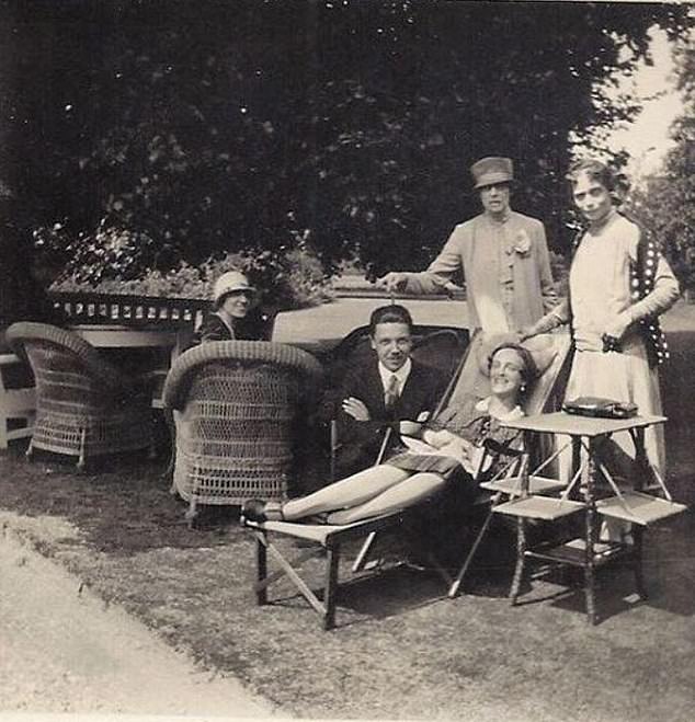 From 1925 until 1934, the home was a place of sanctuary for Grand Duchess Xenia (standing, right), the sister of Tsar Nicholas II. She was one of the few members of the Russian royal family to escape after the Bolsheviks ordered their murder