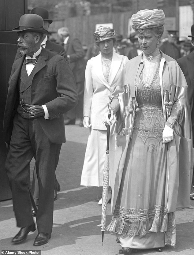 It was June 1919, just seven months on from the end of the First World War. And Queen Mary, attending what was the first Wimbledon Championships in four years, showed that things were on the up with her choice of jewels. She arrived to present the trophies alongside her husband King George V wearing an enormous brooch pinned at her neckline and a large pendant that hung from a chain and rested on her chest