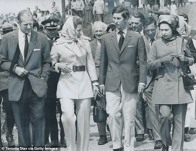 Queen Elizabeth wore a trouser suit during the Royal Tour of Canada in 1970