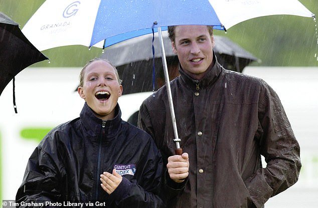 In 2004, Prince William and Zara Phillips were snapped in the rain after taking part in a fundraiser. The pair were participating in a sports day in Tidworth, Wiltshire, to raise money for Inspire, a sports injury charity