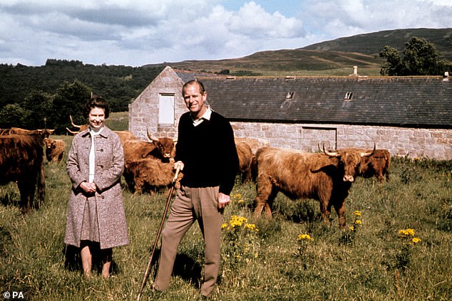 The Queen pictured with Prince Philip at her favourite summer holiday destination - Balmoral