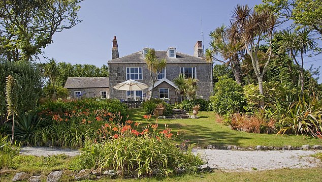 William has since taken his own family to the stunning staycation spot, staying at Dolphin House (pictured), where he had stayed decades earlier with his parents