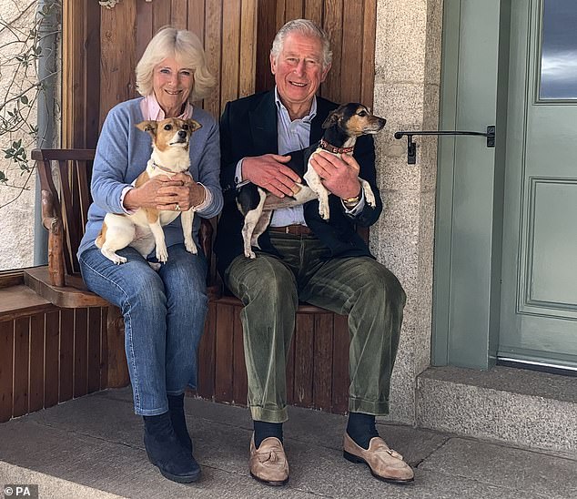 After Charles and Camilla got married in 2005, they enjoyed their honeymoon at Birkhall, the Queen Mother's holiday home on the Balmoral estate. Above: Charles and Camilla at Birkhall in 2020