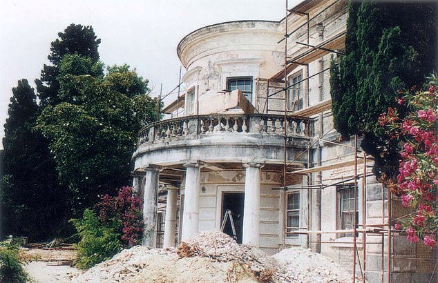 The house, Mon Repos, in Corfu where Prince Philip was born