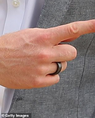 Harry wearing the ring