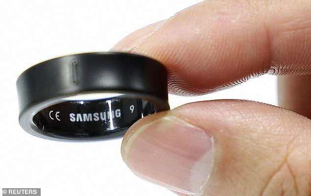 Samsung's new Galaxy Ring (pictured) tracks your health by continuously measuring and analysing your body's patterns and activities, such as sleep, energy levels and fitness