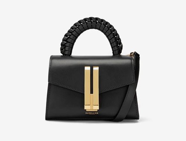 Crafted from supple Italian leather, the DeMellier 'Nano Montreal' bag includes a top handle, detachable crossbody strap and distinctive gold hardware