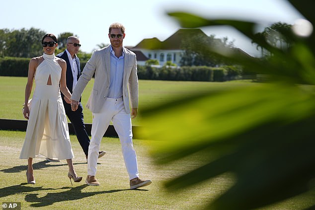 Harry and Meghan were accompanied by a camera crew to a recent charity polo match in Wellington, Florida - as the Netflix deal continues