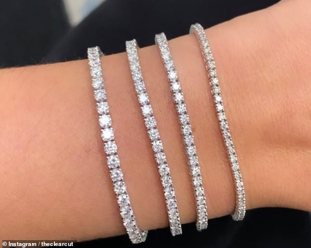 The tennis bracelet, like the ones seen above, have been equally as popular in recent years as well