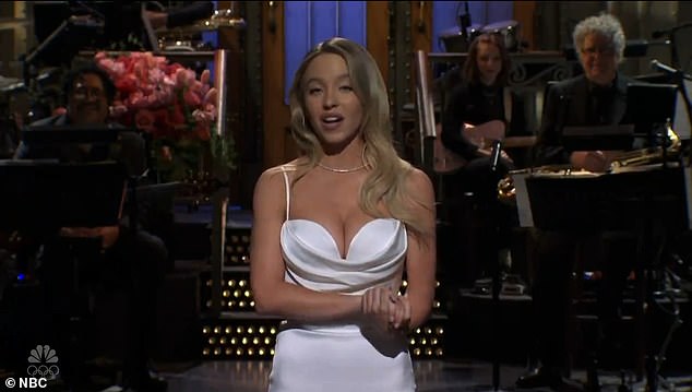 During her appearance on Saturday Night Live in March, Sydney Sweeney sported the dazzling accessory - the exact same one that Swift wore to the Super Bowl