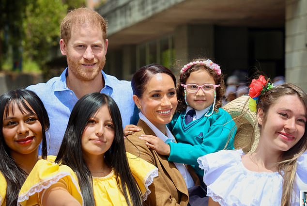 Harry and Meghan didn't seem to let the extra security precautions weigh heavily on their minds during their visit