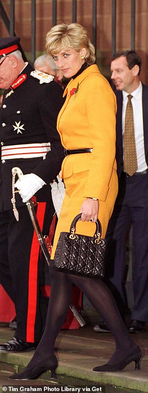 Diana was frequently seen carrying her quilted Lady Dior bag, prompting the design to be renamed from 'Chouchou' to 'Lady' in her honour