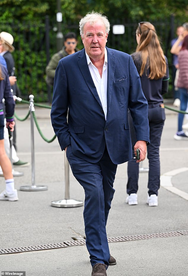 Jeremy Clarkson (pictured) has slammed Meghan Markle again over her 'stupid' and 'unroyal' baby shower which she held before giving birth to Archie