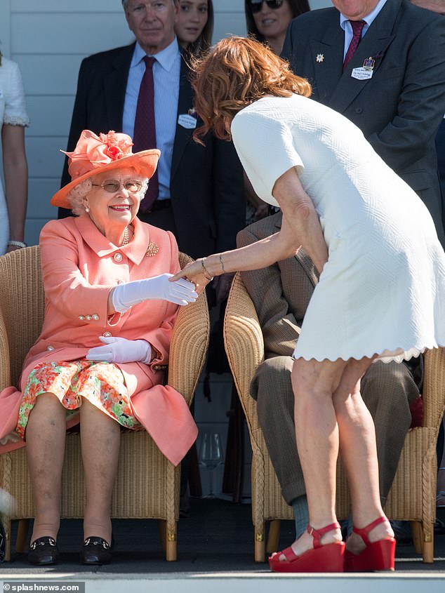 Academy Award winner Susan Sarandon also broke the rules when she approached Queen Elizabeth II at a polo match to introduce herself