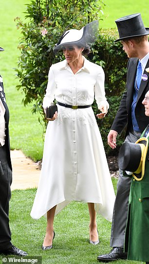 Meghan has worn Clare's Givenchy designs many times, including during an official engagement at Ascot in June 2018, when she and Prince Harry joined the Queen