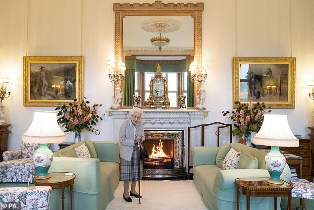 The last time the world saw the Queen. She was pictured in the drawing room at Balmoral before she met with Liz Truss, September 6, 2022