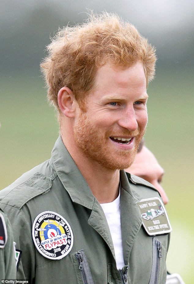 Prince Harry is perhaps known for his ginger bristles, having sported them for so long now it's quite difficult to picture him clean-shaven (pictured in 2015)