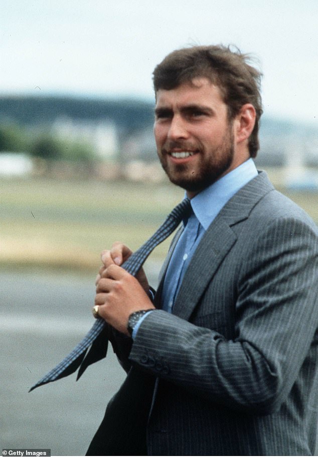 Prince Andrew sports a short-lived beard as he attends Chester Races on May 10, 1983