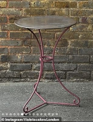 And several zinc top bistro tables are in the offing for £400 each