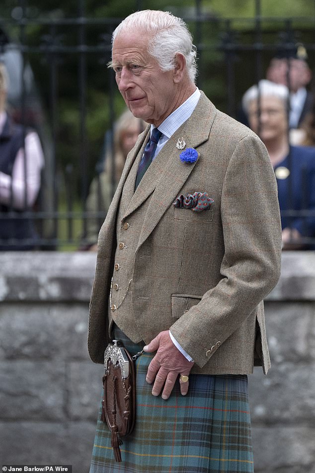 The edition's October release will clash with King Charles ' high-profile appearance at the Commonwealth Heads of Government Meeting in Samoa. Pictured: King Charles III inspects the Balaklava Company on August 19