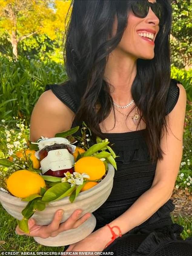 Meghan Markle 's close friend and former Suits co-star Abigail Spencer was one of the lucky 50 to have received a limited edition jar of the Duchess' new American Riviera Orchard strawberry jam