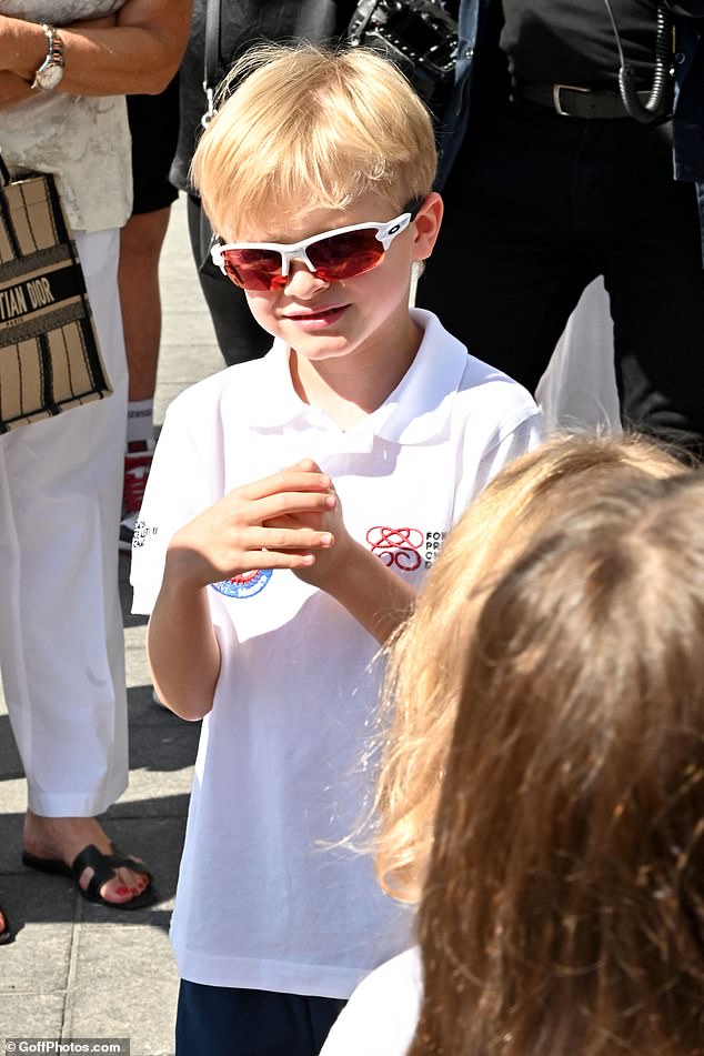 Prince Jacques sporting a pair of trendy Oakley Youth sunglasses in 2020