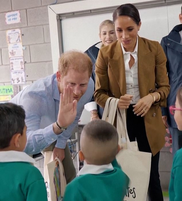 The entire school prepared special moments for the Duke and Duchess's arrival, including performances all throughout the grounds