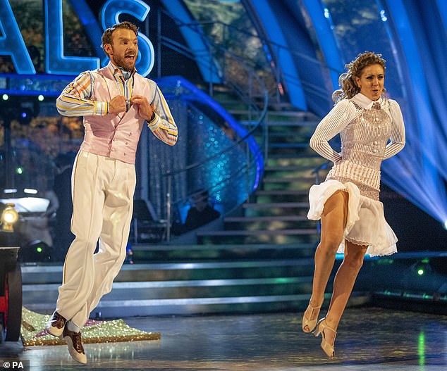 JJ and Amy Dowden during the live show on the BBC1 dancing contest, Strictly Come Dancing in 2020