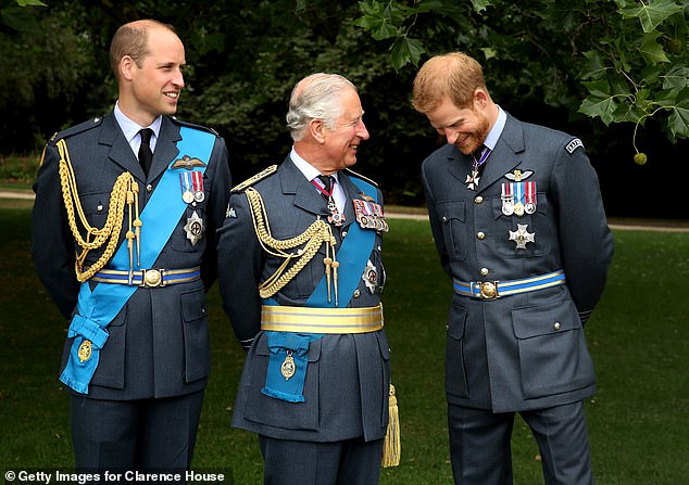 Prince Harry, Prince William and King Charles photographed together in July 2018; while the King has wished his son a happy birthday this morning, it's unclear whether Prince William will make a public gesture to his estranged sibling