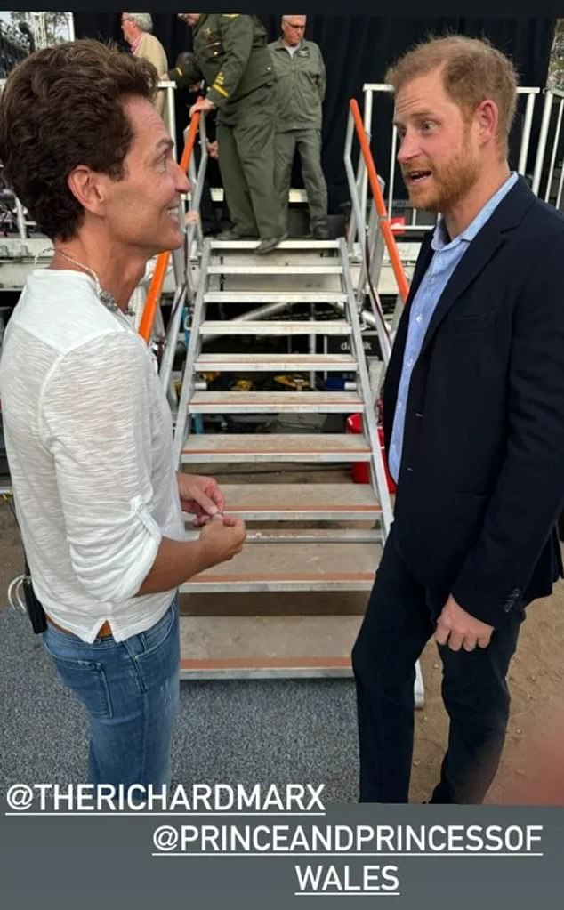 Harry chats with singer Richard Marx