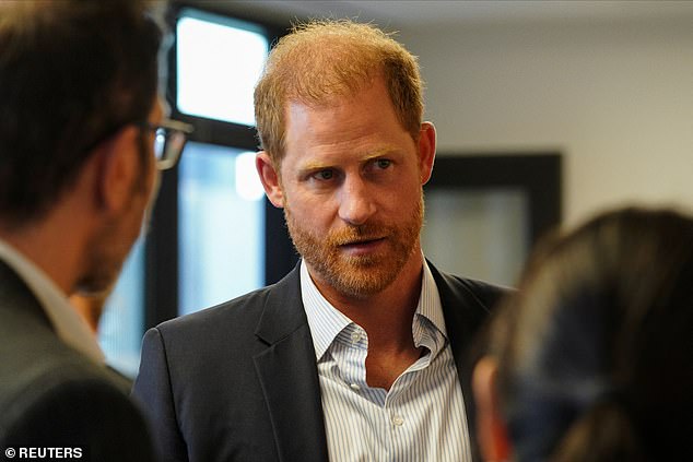 Harry's visit comes  just days after the father-of-two celebrated his 40th birthday on September 15. Pictured: The Duke of Sussex at a Travalyst event during Climate Week