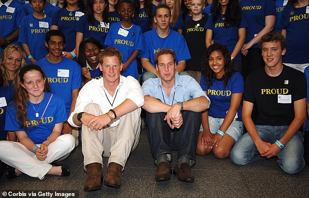 Harry and William hosted a lunch for nurses and children in the care of WellChild in 2007