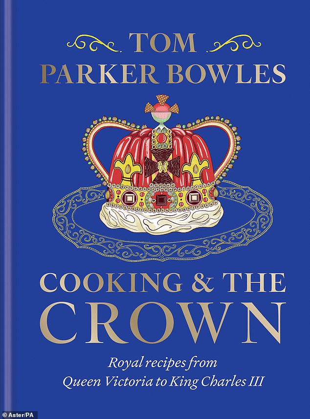 Tom is currently promoting his new royal cookery book (pictured) and hotly disputes the late Haydn Gwynne's portrayal of his mother in The Windsors