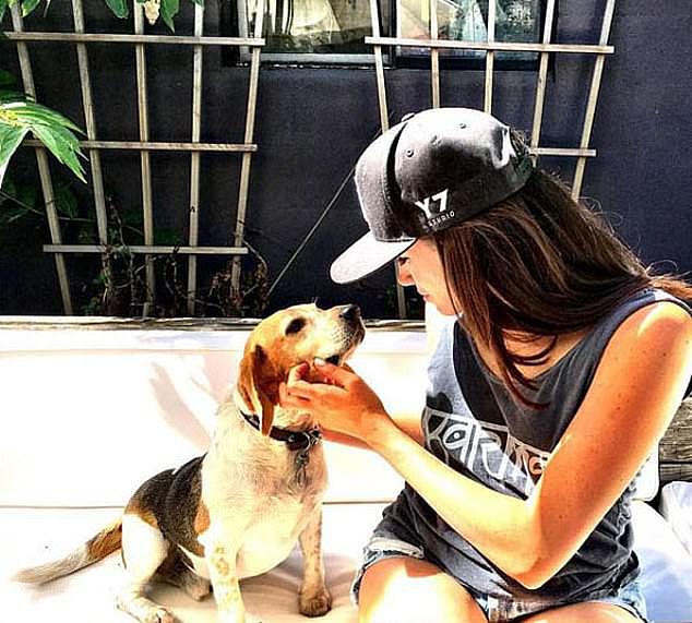 Meghan Markle with Gus, a Beagle she rescued in 2015 and brought with her when she moved to Kensington Palace