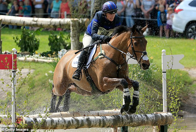 Zara Tindall riding High Kingdom during the cross-country test of the Badminton Horse Trials in 2016