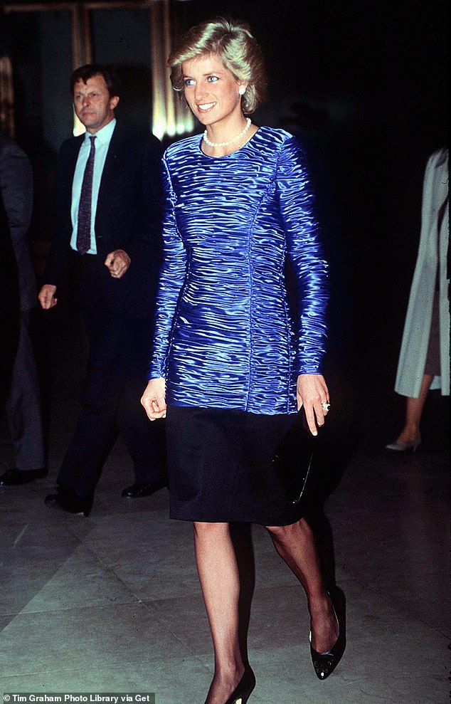 The late Princess of Wales on her first night of her solo trip to New York in 1989