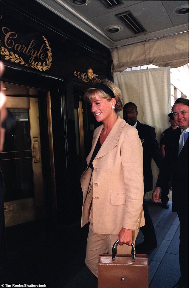 The princesses returned to New York many times and often stayed at The Carlyle Hotel, pictured here in 1997