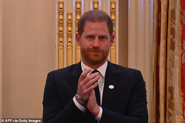 Prince Harry delivered an emotional speech that 'carrying on Diana's legacy is something he takes very seriously'