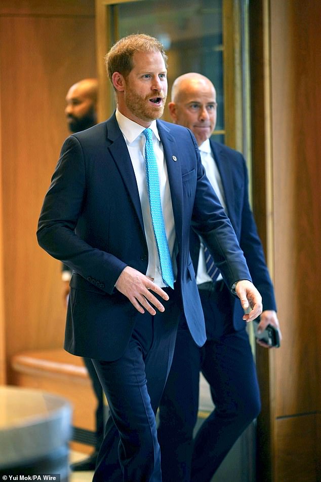 The Duke of Sussex, Patron of WellChild, arriving for the annual WellChild Awards in London on Monday