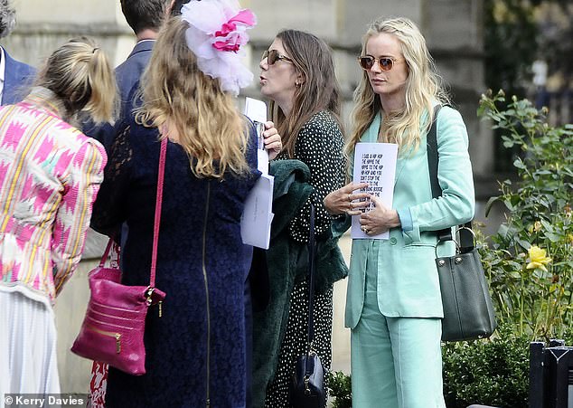 Cressida (right) read a moving 'letter to Pandora' that she composed after her death