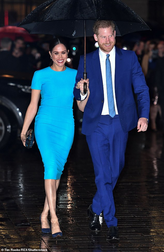 Most notably, Meghan wowed in a £950 turquoise figure-hugging Victoria Beckham dress as she made her first post-Megxit appearance at the Endeavour Awards in London alongside Prince Harry