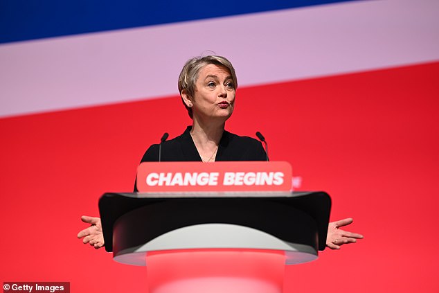 Last week it emerged that Home Secretary Yvette Cooper (pictured) and London Mayor Sadiq Khan urged the Met to give the star special protection